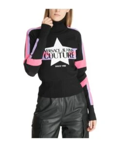 Versace Jeans Couture Viscose Roll-neck Sweater