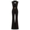 MOSCHINO Plunging V-neck Darted Waist Jumpsuit