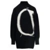 Off-White Ow Maxi Logo Turtleneck Black White A
