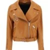 Versace Biker Jacket In Leather