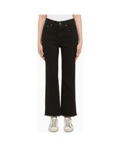 Golden Goose Cropped Black Jeans