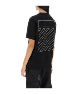 Off-White T-shirt With Back Embroidery -Italist Store 0fd954dae36d4c2b9768df5e8d830b36