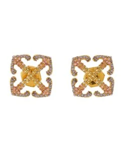 Off-White Pav Rrow Earrings