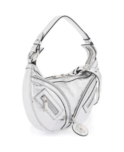 Versace Metallic Leather 'repeat' Hobo Bag -Italist Store 161894939236f7484f296c7a6d6c4585