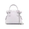Maison Margiela Lilac '5ac Classique Micro' Crossbody Bag With Patch Logo In Leather Woman