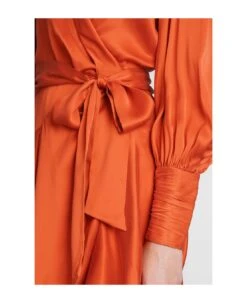 Zimmermann Dress In Orange Silk -Italist Store 1ebdbb456628178147c788215b501948