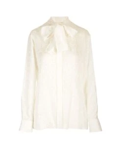 Versace Shirt With Flake And Allover Logo