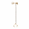 Alexander McQueen Antique Gold-tone Ear Cuff With Skull And Pearl Detailing In Brass