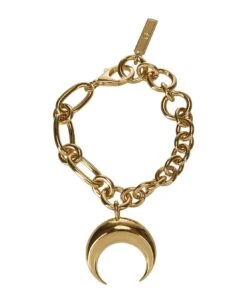 Marine Serre Regenerated Tin Moon Charms Bracelet
