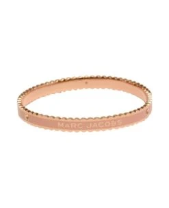 Marc Jacobs The Medallion Scalloped Logo Detailed Bracelet