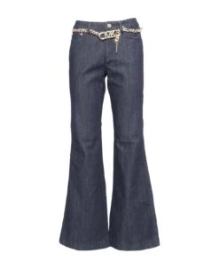 Michael Kors Stretch Belted Flared Jeans