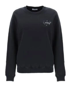 Off-White Sweatshirt With Back Arrow Motif