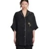 Palm Angels Shirt In Black Viscose