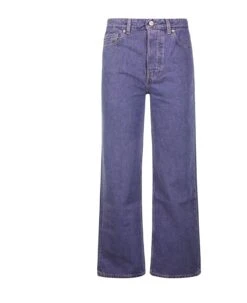 Ganni Overdyed Bleach Denim Izey