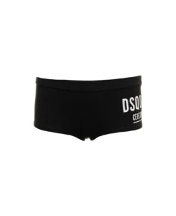 DSQUARED2 Stretch Cotton Shorts And D-squared2 Woman's Logo Print
