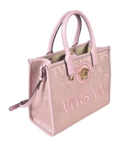 Versace Logo Embroidered Tote -Italist Store 36dc41e634795bf92d57a672c25b574e