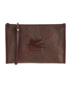 Etro Logo Paisley Clutch