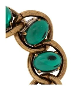 Marni Brass Bracelet With Glass Rhinestones