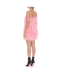 MSGM Minidress With Feathers -Italist Store 3943e2403337848ab06263d879b2e063