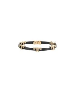 Tory Burch T Leather Bracelet