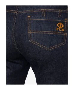 Philosophy Di Lorenzo Serafini Flare Trousers In Soft Stretch Blue Denim -Italist Store 43a5efe89f0beb7fe0041d7bd71dfc4a