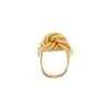 Jil Sander Brass Ring With Braided Detail