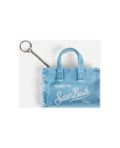 MC2 Saint Barth Light Blue Canvas Key Holder