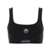 Marine Serre Llogo-patch Scoop-neck Cropped Bra