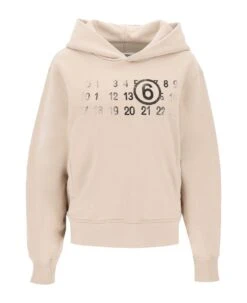 MM6 Maison Margiela Numeric Print Hoodie