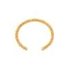 'grace' Texturized Bracelet In 18k Gold-plated Bronze Woman