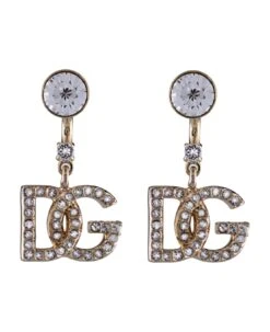 Dolce & Gabbana Diva Earrings With Logo