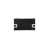 Elisabetta Franchi Black Monogram Clutch Bag