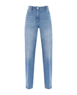 Versace Boyfriend Jeans With Tailored Crease