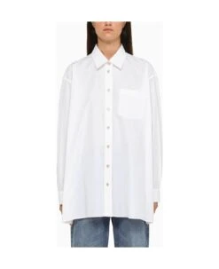 Gucci White Poplin Oversize Shirt