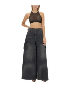 Palm Angels Lace America Top -Italist Store 65fc3cf9e6c405d92e21a213be05e9e1