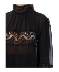 Dolce & Gabbana Blouse Black Lace -Italist Store 6d25e89994410239818cacfa72cb0813