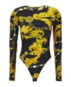 Versace Jeans Couture Baroque-print Bodysuit