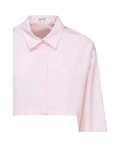 Loewe Cropped Cotton Shirt -Italist Store 703bb52ab9c0243578da42164e10a2c4