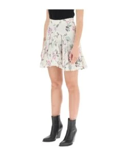 'saureena' Cotton Mini Skirt -Italist Store 782234003ec8adce5ff05779f9764d12