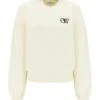 Off-White Crew-neck Sweatshirt With Flocked Logo