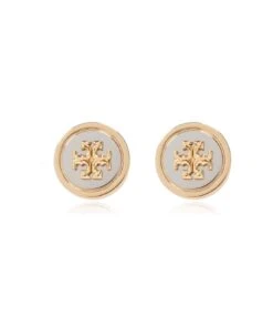 Tory Burch Kira Logo Plaque Earrings