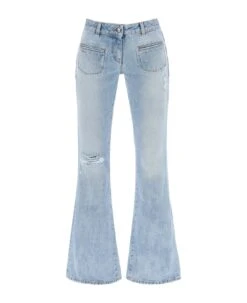 Palm Angels Low-rise Waist Bootcut Jeans