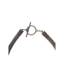 Fabiana Filippi Aged-silver Colored Tubolar Bracelet With All-over Rhinestone In Eco Brass Nikel Free Woman -Italist Store 8bb4e4c8a0aca805bc54b22a5833e1d9