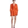Zimmermann Dress In Orange Silk