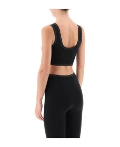 ALEXANDER WANG Sports Bra With Crystal-studded Logo Trims -Italist Store 95f65237bfac26c053012b7d5caf7ef6