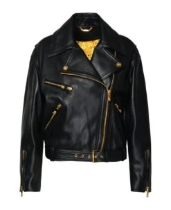 Versace Black Lambskin Jacket