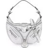 Versace Metallic Leather 'repeat' Hobo Bag