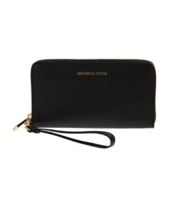 Michael Kors Large Cross-grain Leather Smartphone Wrist Pouch