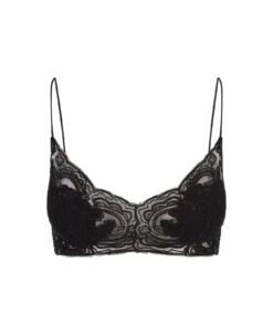 ERMANNO SCERVINO Black Embroidered Brassiere