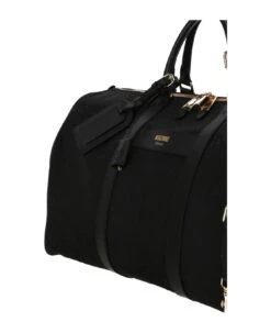 MOSCHINO Logo Printed Zipped Duffle Bag -Italist Store a7bbce0bc046deb2f485fe3858f4c5ab